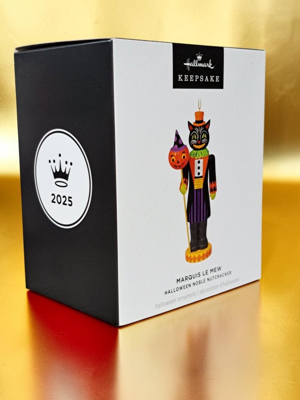 Hallmark 2025 Marquis Le Mew Halloween Cat Noble Nutcracker Keepsake NIB
